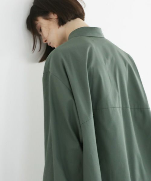 VUy.ヴウワイ.two slit shirt vuy-a12-s01[GREEN]
