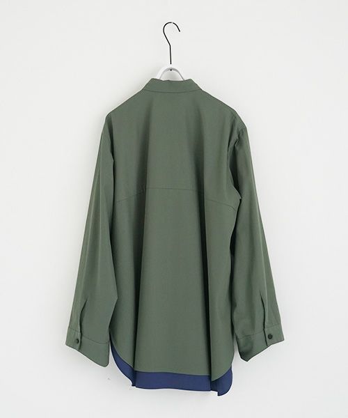 VUy.ヴウワイ.two slit shirt vuy-a12-s01[GREEN]