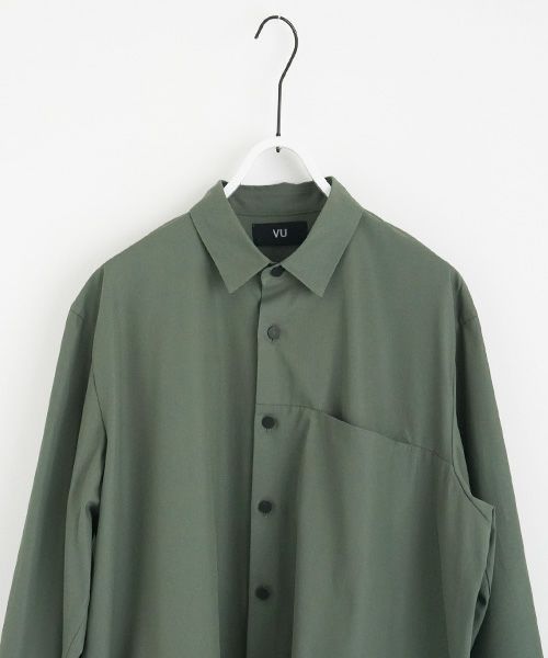 VUy.ヴウワイ.two slit shirt vuy-a12-s01[GREEN]