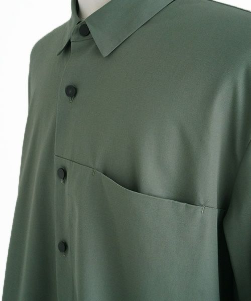 VUy.ヴウワイ.two slit shirt vuy-a12-s01[GREEN]