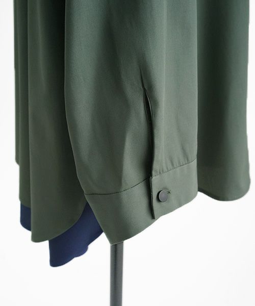 VUy.ヴウワイ.two slit shirt vuy-a12-s01[GREEN]