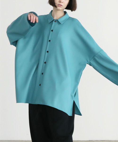 VUy.ヴウワイ.classic dolman shirt vuy-a12-s02[TURQUOISE]:s