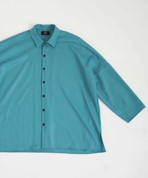 VUy.ヴウワイ.classic dolman shirt vuy-a12-s02[TURQUOISE]:s