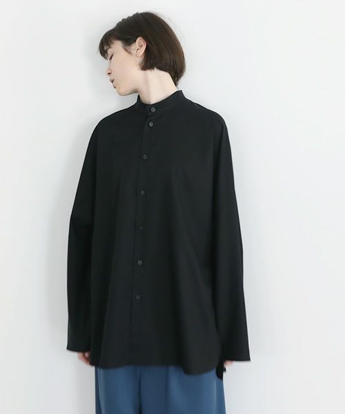 VUy.ヴウワイ.standcolor shirt vuy-a12-s03[BLACK]:s_
