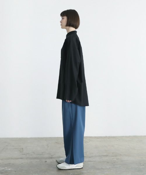 VUy.ヴウワイ.standcolor shirt vuy-a12-s03[BLACK]:s_