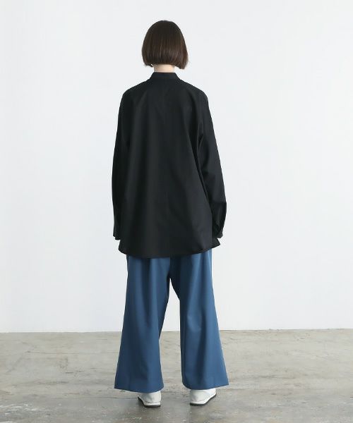 VUy.ヴウワイ.standcolor shirt vuy-a12-s03[BLACK]:s_