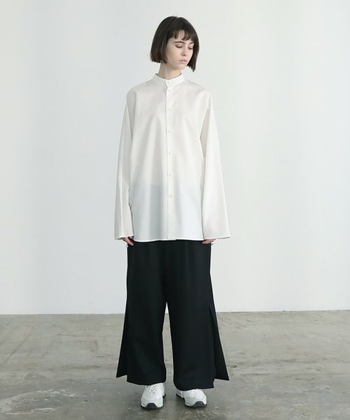 VUy.ヴウワイ.standcolor shirt vuy-a12-s03[WHITE]