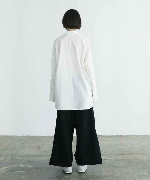 VUy.ヴウワイ.standcolor shirt vuy-a12-s03[WHITE]