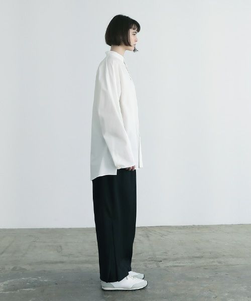 VUy.ヴウワイ.standcolor shirt vuy-a12-s03[WHITE]
