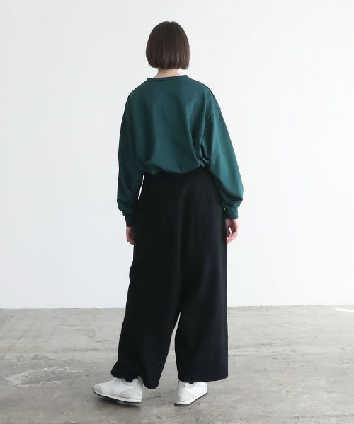 ランキング2022 VU/ボトム/1/ポリエステル/NVY/wide silhouette pants