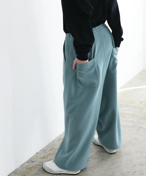 VUy.ヴウワイ.wide silhouette pants vuy-a12-p01[GREEN]_