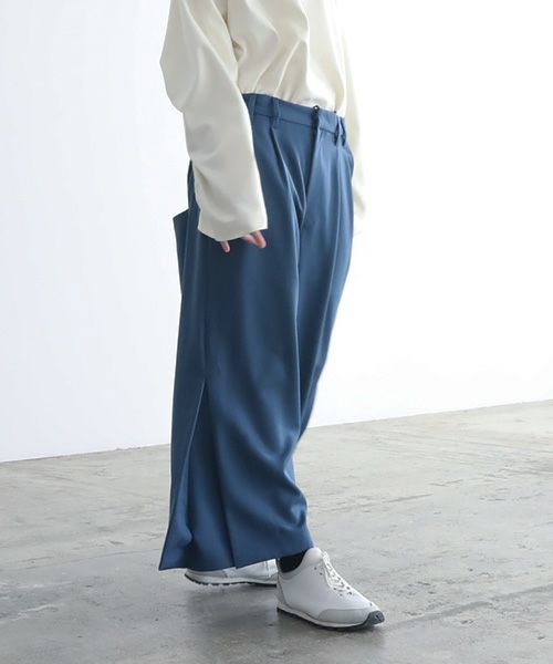 VUy.ヴウワイ.box slit psnts vuy-a12-p02[BLUE]:s