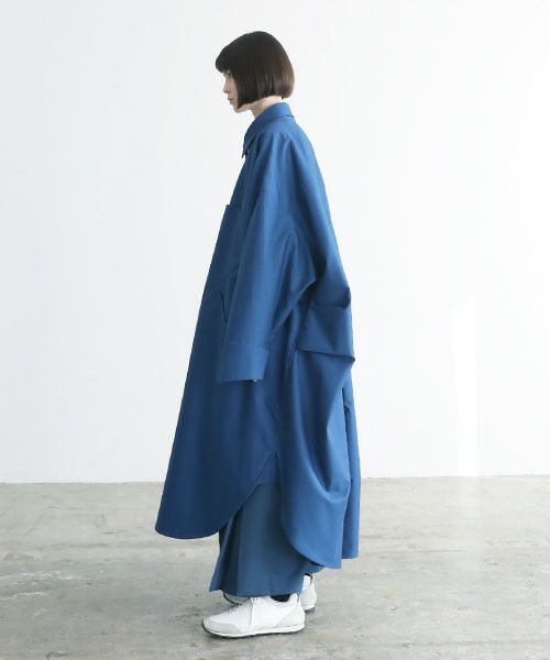 VUy.ヴウワイ.long coat vuy-a12-c02[BLUE]