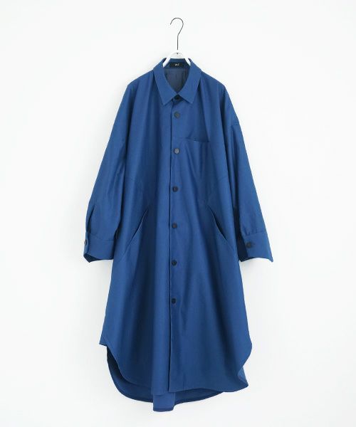 VUy.ヴウワイ.long coat vuy-a12-c02[BLUE]