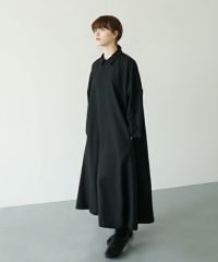 Mochi.モチ.a-line coat dress [ma21-op-01/black]