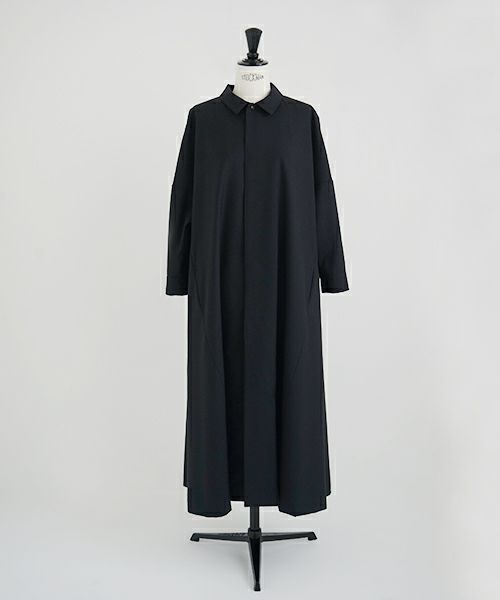 Mochi.モチ.a-line coat dress [ma21-op-01/black]