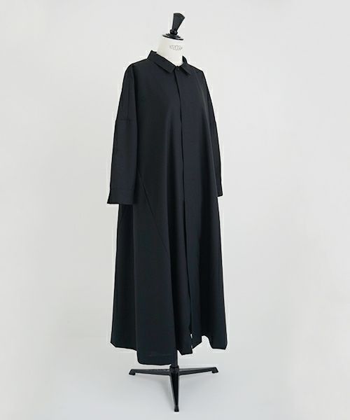 Mochi.モチ.a-line coat dress [ma21-op-01/black]