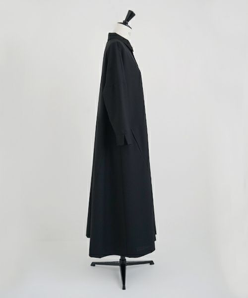 Mochi.モチ.a-line coat dress [ma21-op-01/black]