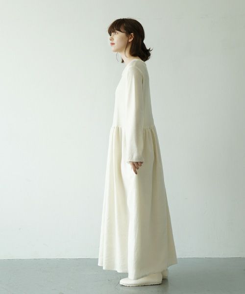 Mochi.モチ.panel dress [ma21-op-03/off white]
