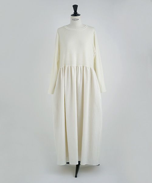 Mochi.モチ.panel dress [ma21-op-03/off white]
