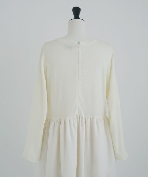 Mochi.モチ.panel dress [ma21-op-03/off white]