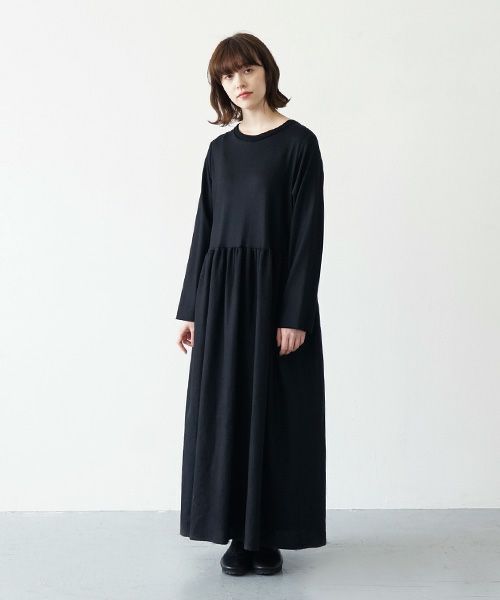 Mochi.モチ.panel dress [ma21-op-03/black]