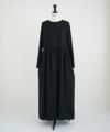Mochi.モチ.panel dress [ma21-op-03/black]