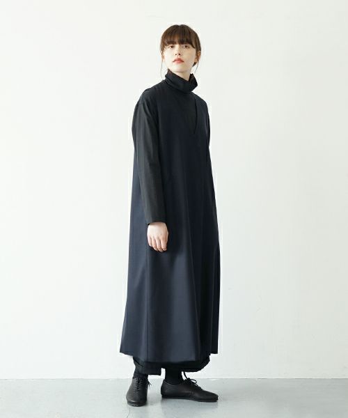 Mochi.モチ.vest dress [ma21-op-04/black]