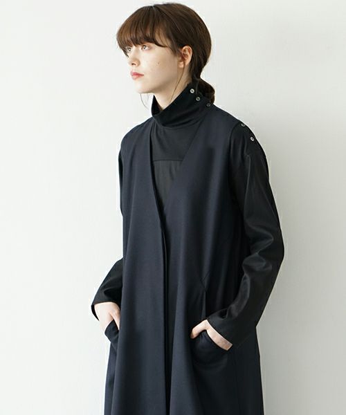 Mochi.モチ.vest dress [ma21-op-04/black]