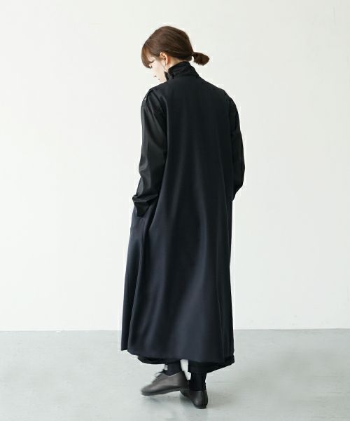 Mochi.モチ.vest dress [ma21-op-04/black]