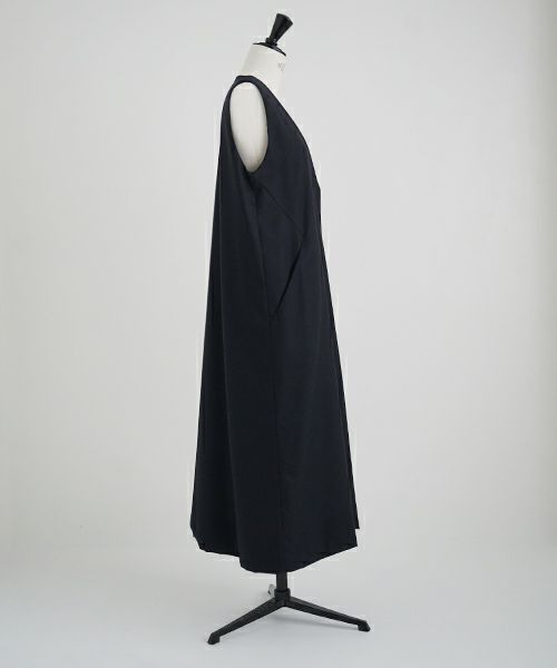 Mochi.モチ.vest dress [ma21-op-04/black]