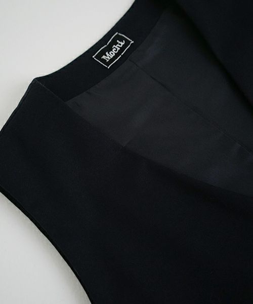 Mochi.モチ.vest dress [ma21-op-04/black]