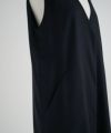 Mochi.モチ.vest dress [ma21-op-04/black]