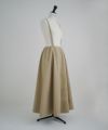 Mochi.モチ.panel suspender skirt [ma21-sk-01/khaki beige]