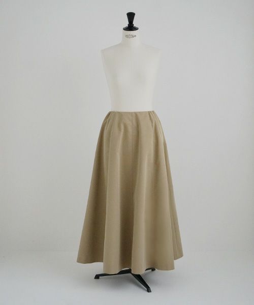 Mochi.モチ.panel suspender skirt [ma21-sk-01/khaki beige]