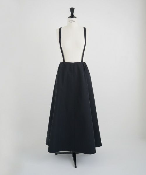Mochi.モチ.panel suspender skirt [ma21-sk-01/black]