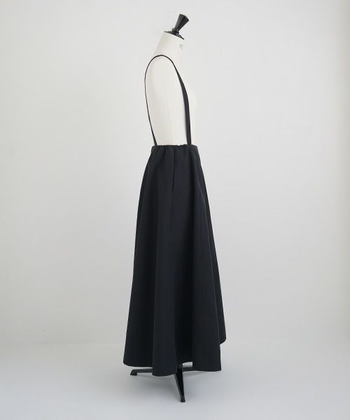 Mochi.モチ.panel suspender skirt [ma21-sk-01/black]