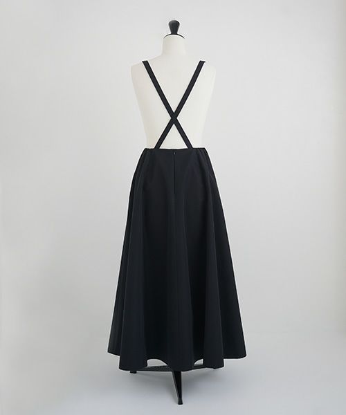 Mochi.モチ.panel suspender skirt [ma21-sk-01/black]