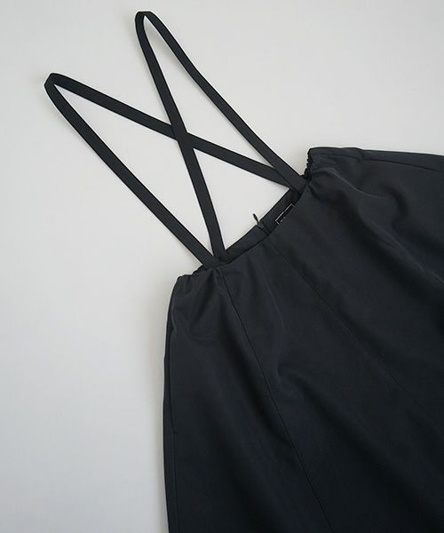 Mochi.モチ.panel suspender skirt [ma21-sk-01/black]
