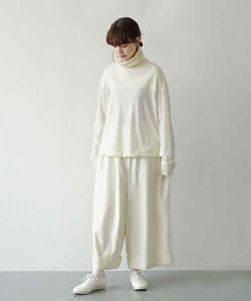Mochi.モチ.turtleneck knit [ma21-kn-01/off white]