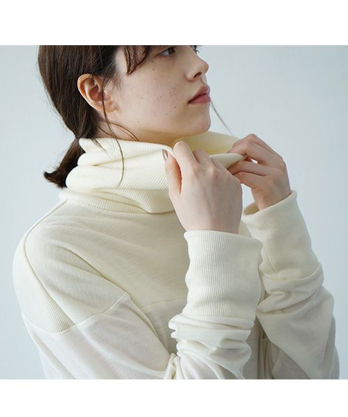 Mochi.モチ.turtleneck knit [ma21-kn-01/off white]