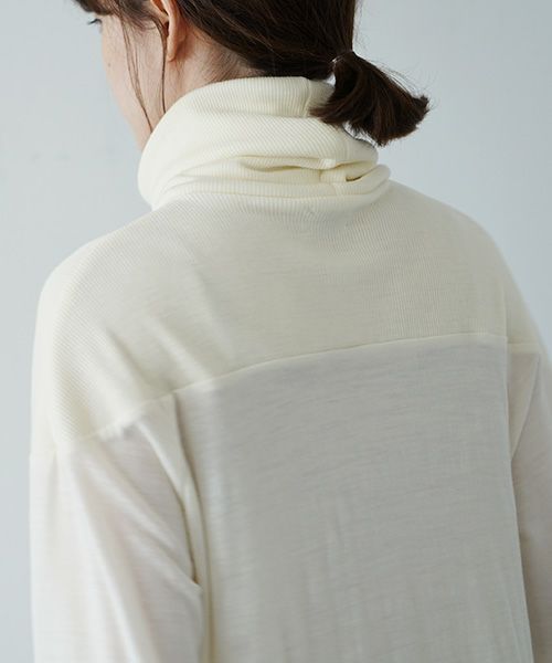 Mochi.モチ.turtleneck knit [ma21-kn-01/off white]