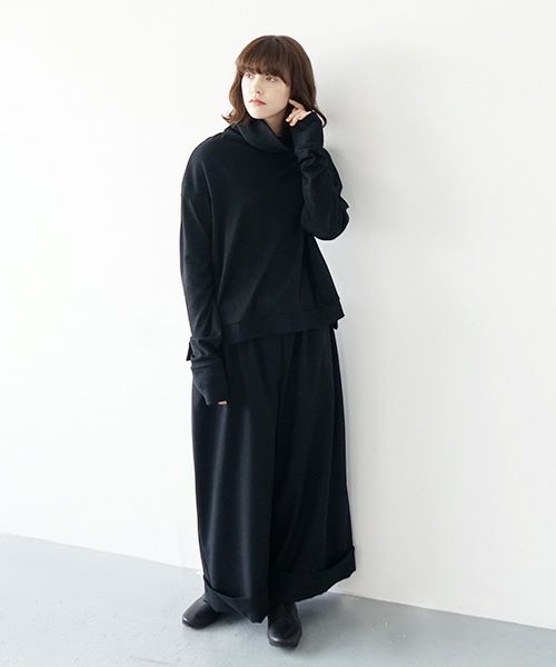 Mochi.モチ.turtleneck knit [ma21-kn-01/black]