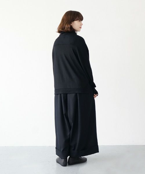 Mochi.モチ.turtleneck knit [ma21-kn-01/black]