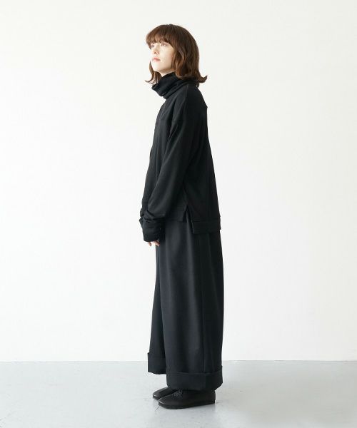 Mochi.モチ.turtleneck knit [ma21-kn-01/black]