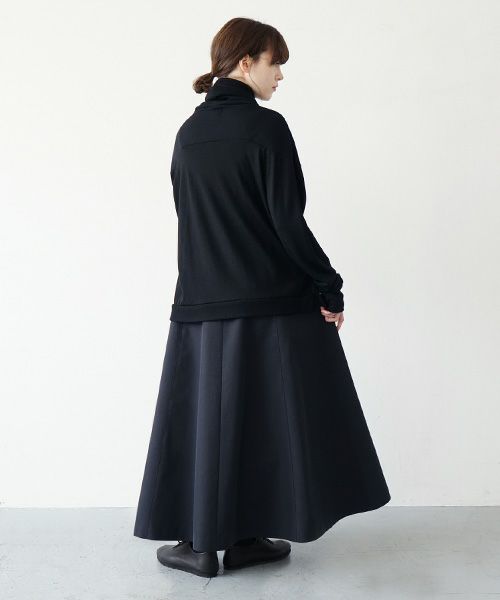 Mochi.モチ.turtleneck knit [ma21-kn-01/black]