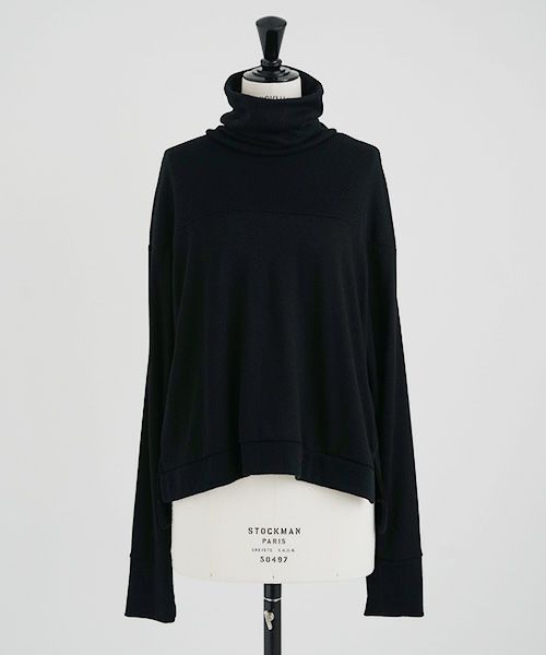 Mochi.モチ.turtleneck knit [ma21-kn-01/black]