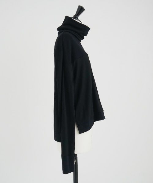 Mochi.モチ.turtleneck knit [ma21-kn-01/black]