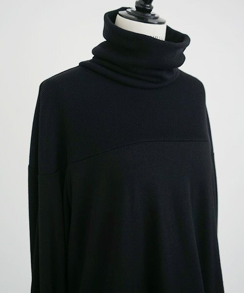 Mochi.モチ.turtleneck knit [ma21-kn-01/black]