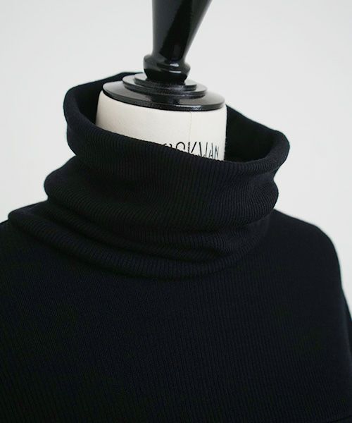 Mochi.モチ.turtleneck knit [ma21-kn-01/black]